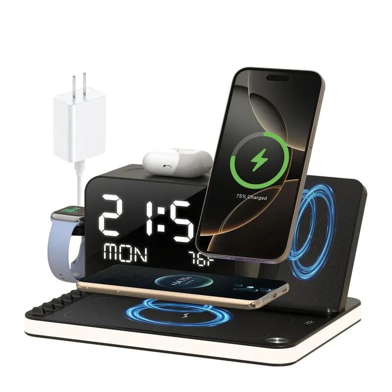 7 in 1 Wireless Charging Station with LED Night Light