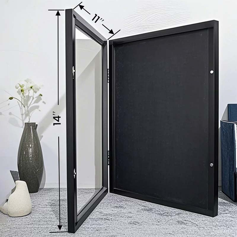 Wooden Jersey Display Frame with Magnetic Door